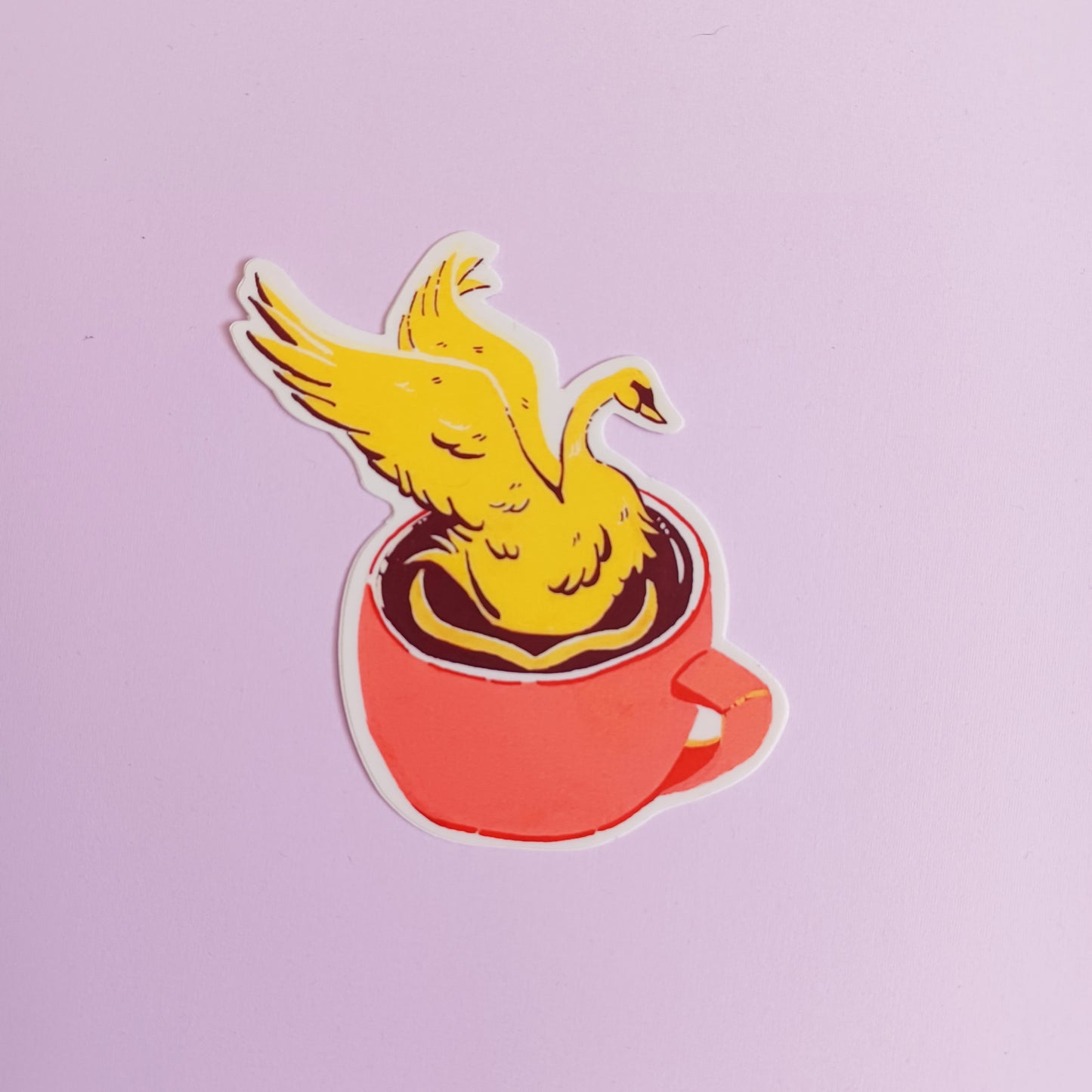 The Swan Vinyl Sticker