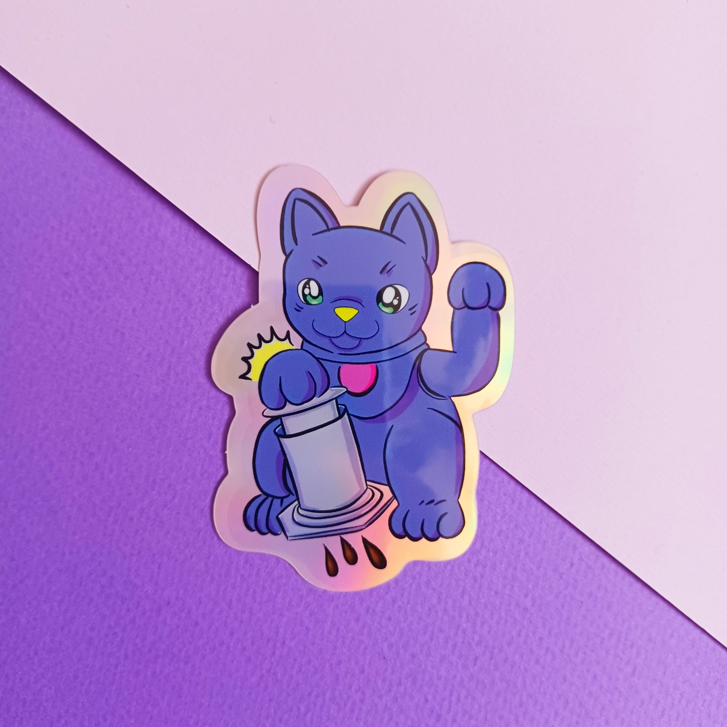 Lucky Press Holo Vinyl Sticker