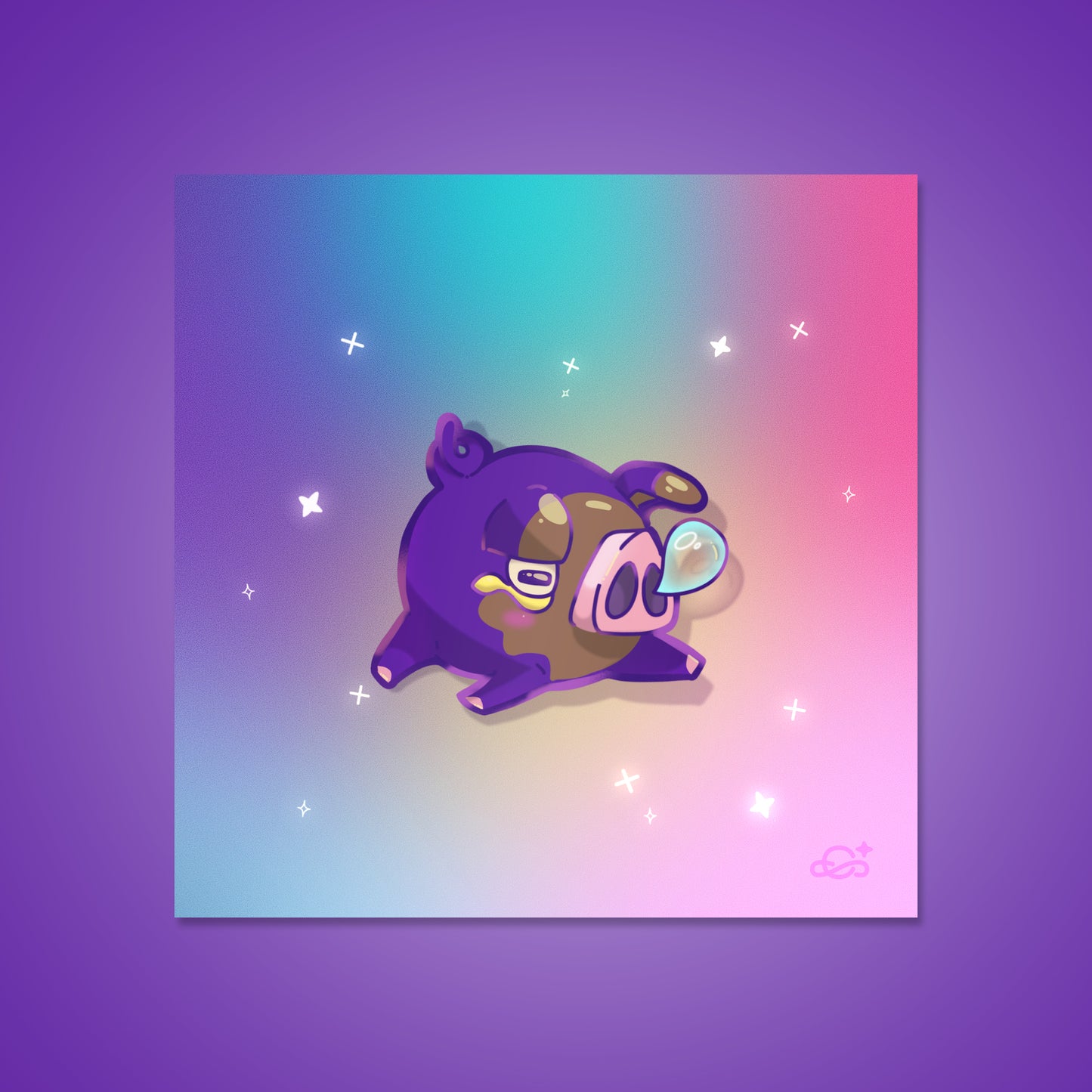 Dreamy Lechonk Mini Print