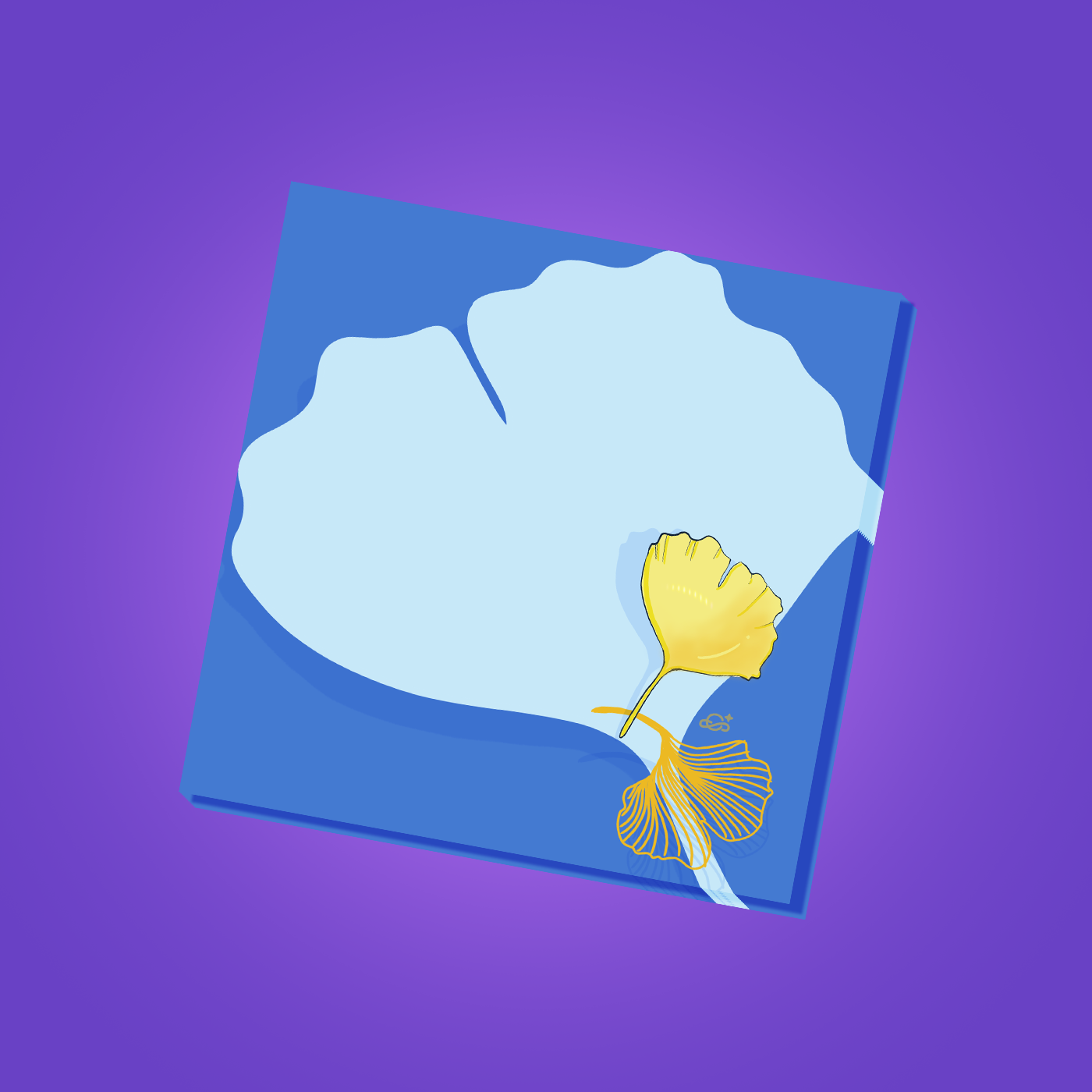 Gingko Leaf Notepad